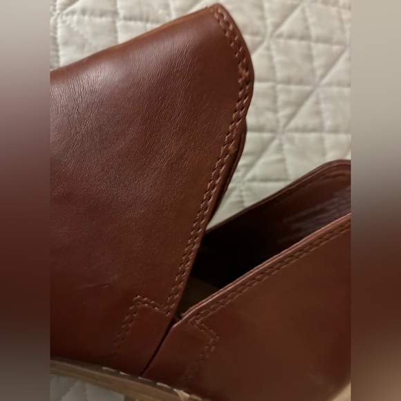 Universal Threads Ankle Boots Size 9 Shoes Brown Slides Low Heel Western-Style! - Picture 7 of 10